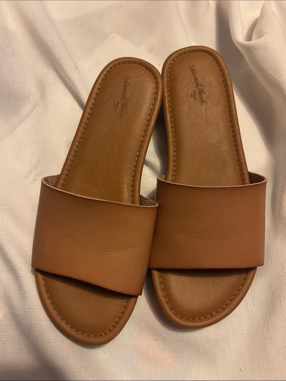 Universal Thread Tan Slide Sandals for Women